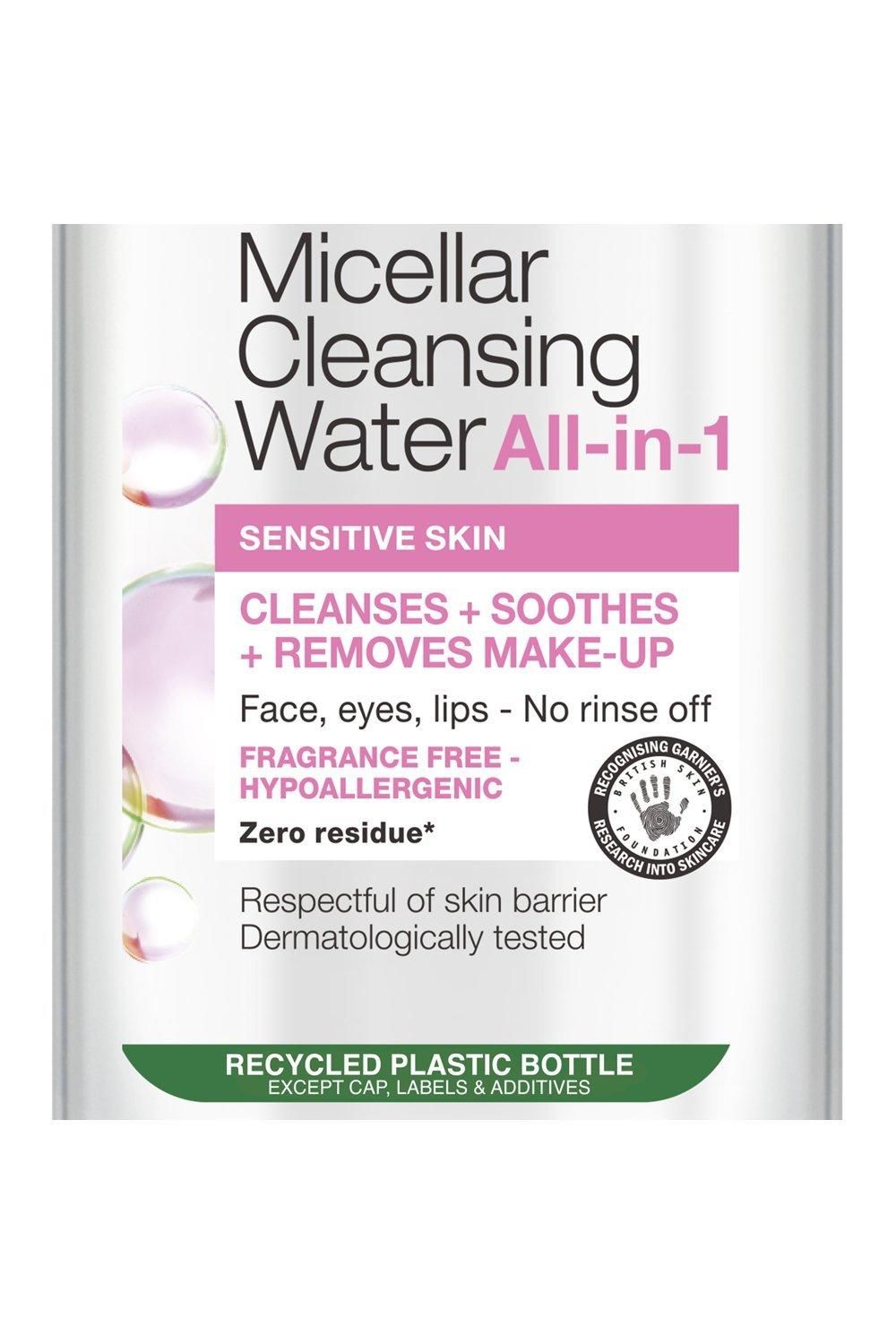 Garnier Micellar Water Facial Cleanser and Makeup Remover for Sensitive Skin Multi image 3