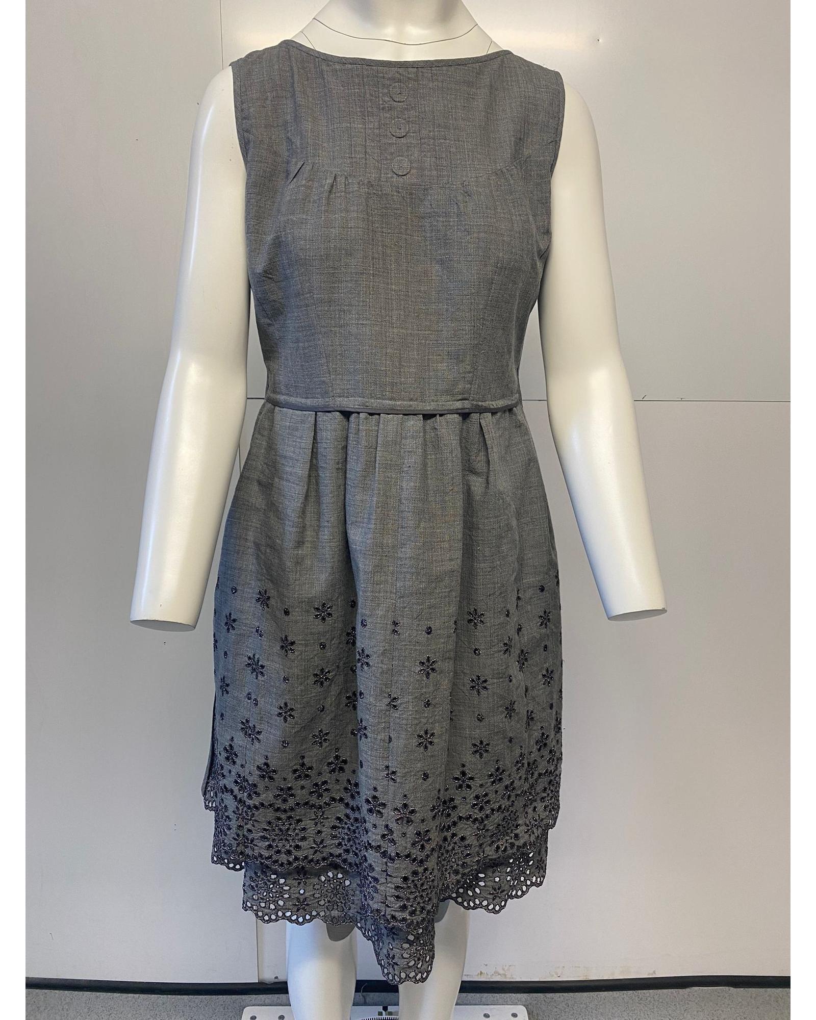 Marc Jacobs Preloved Embroidered Eyelet ALine Dress Wo - Grey Dresses image 9