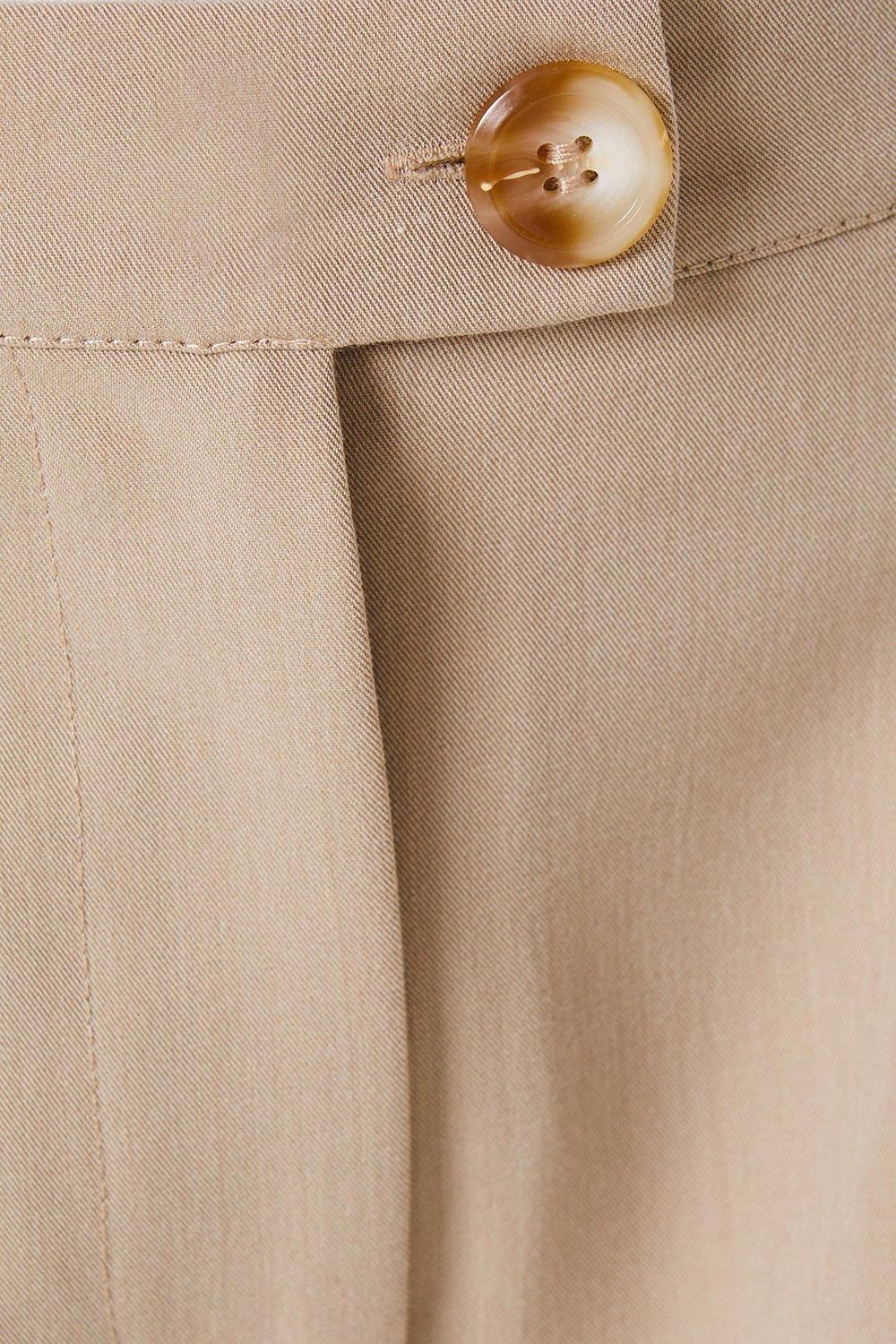 Dorothy Perkins Tab Detail Wide Leg Trouser Camel image 5