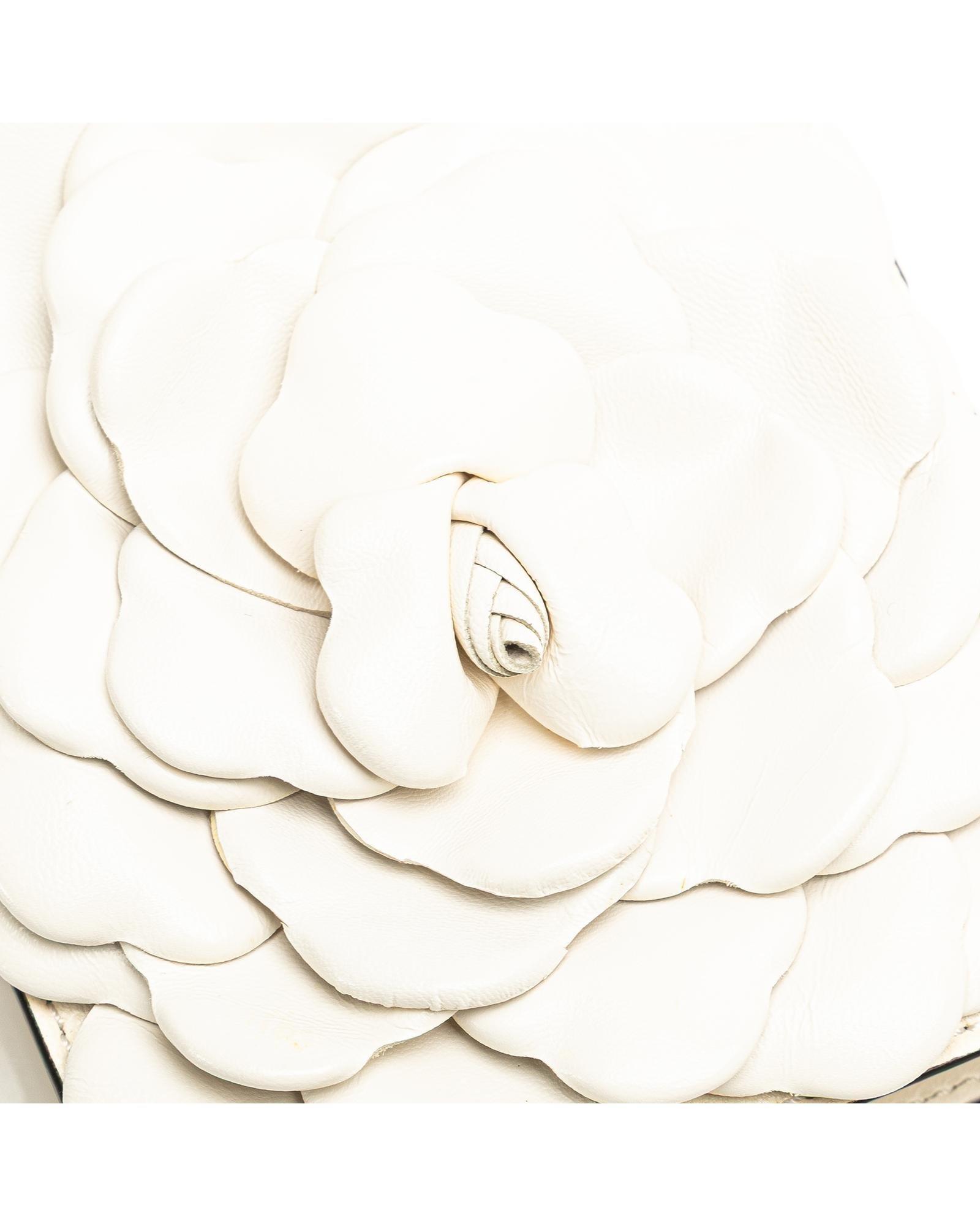 Valentino Preloved Rose Leather Crossbody Bag Wo - White image 9