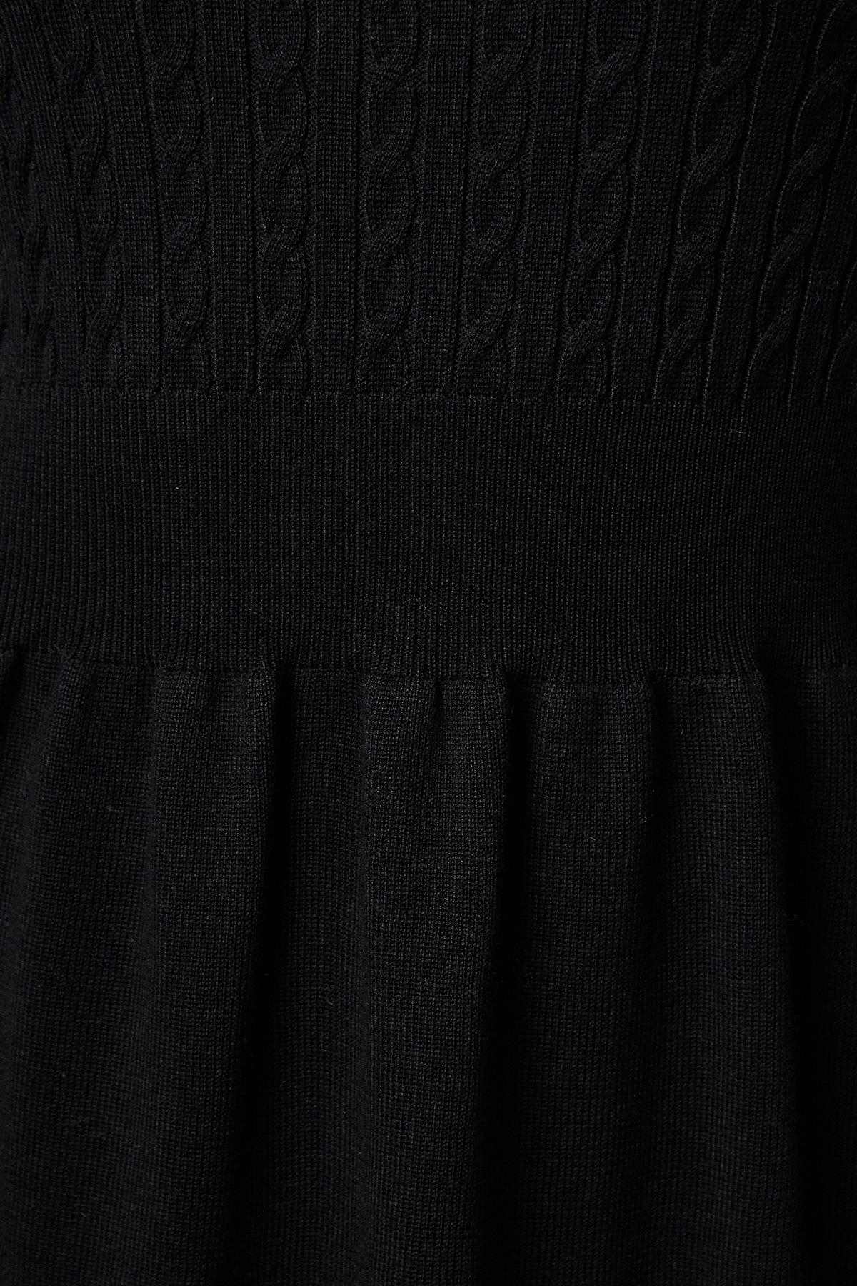 Oasis Frill Detail Crew Neck Knitted Mini Dress image 5