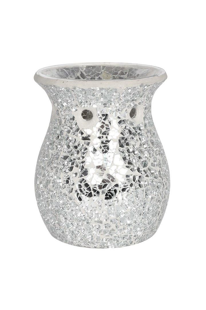 KDMD Large Silver Crackle Oil Burner image 3