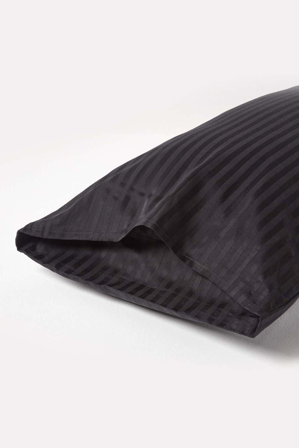 Homescapes Egyptian Cotton Satin Stripe Housewife Pillowcase 330 TC image 3