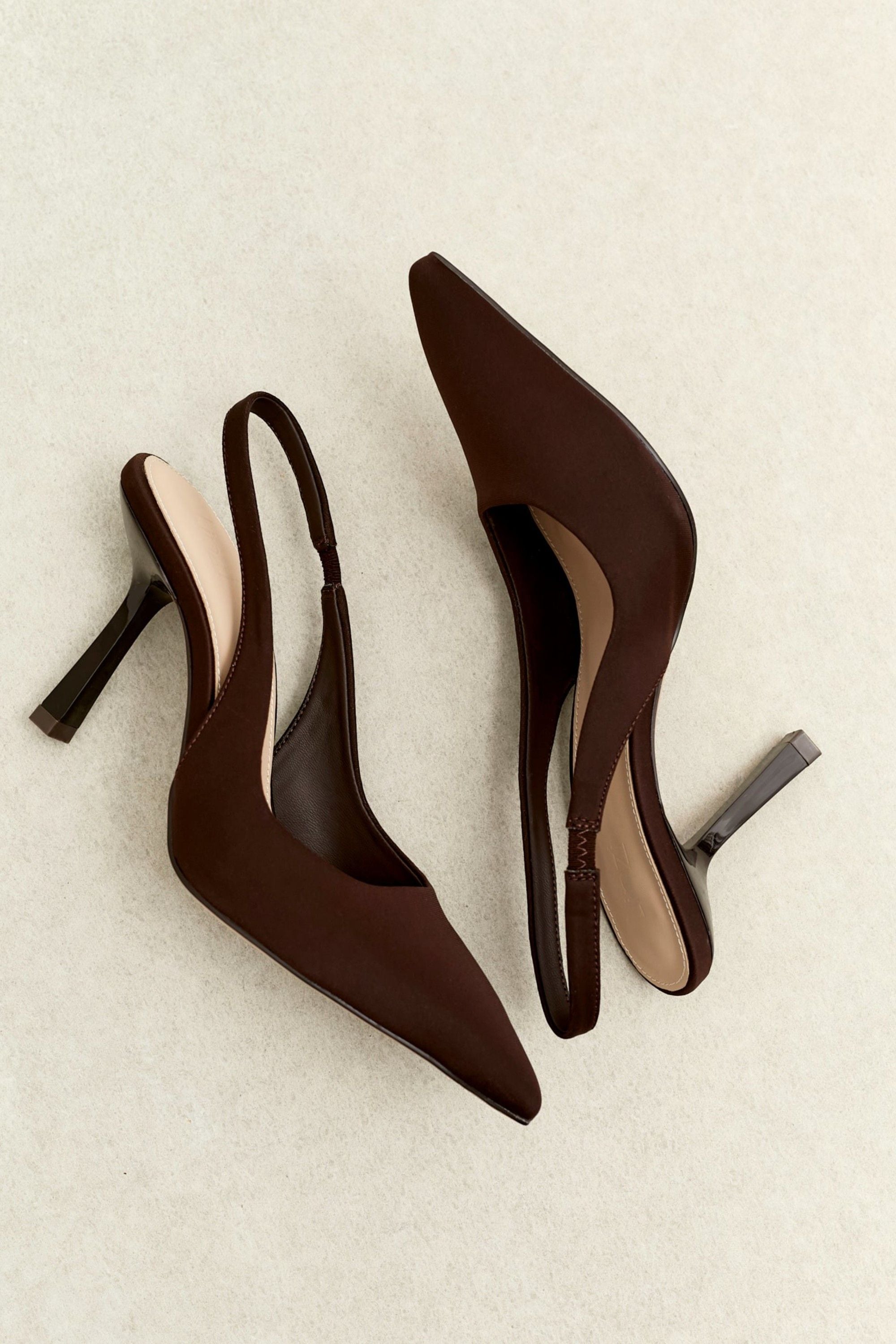 Linzi Dash Brown Scuba Court Heel image 2