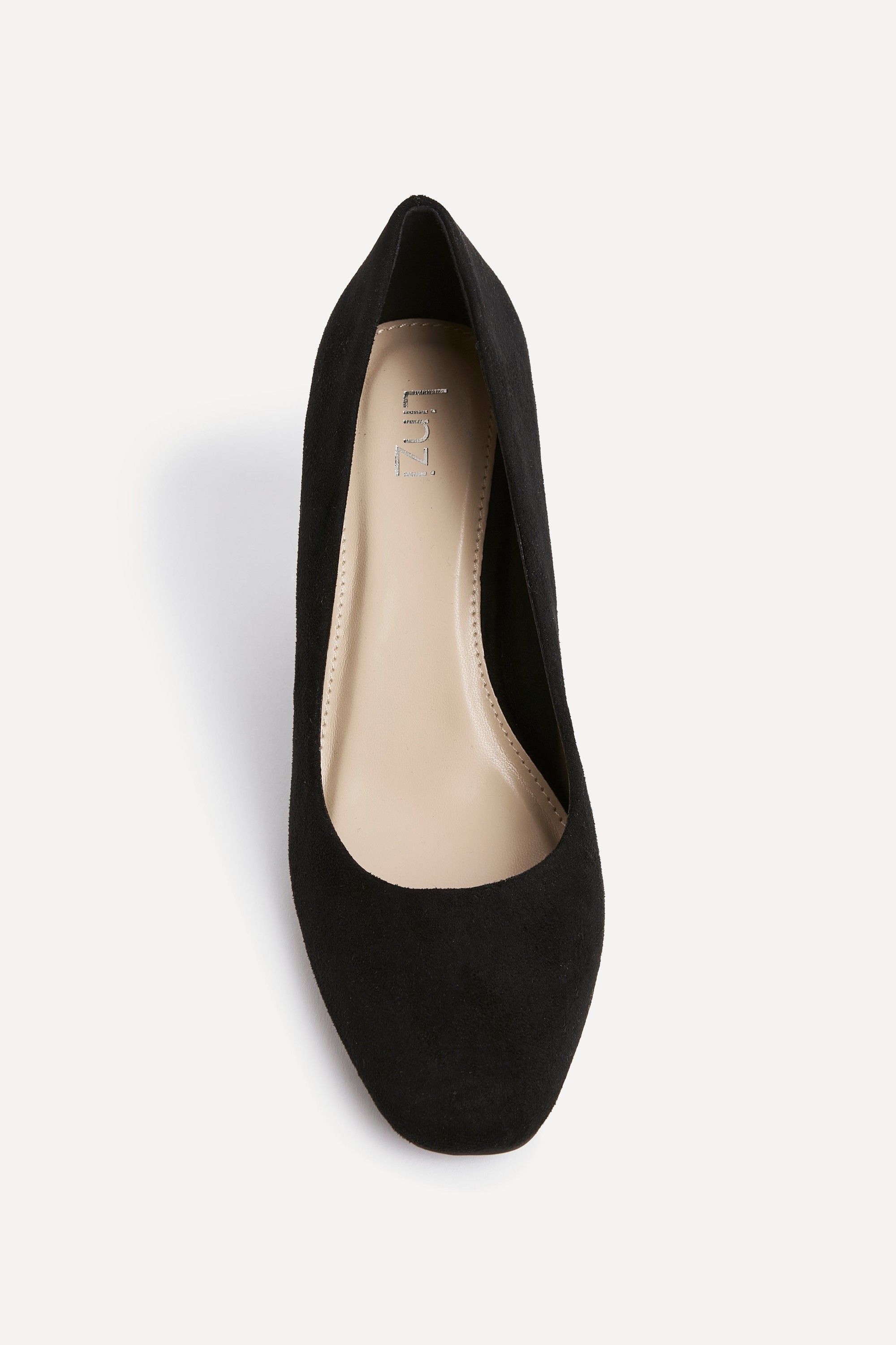 Linzi Agenda Black Faux Suede Modern Style Court Heel image 4