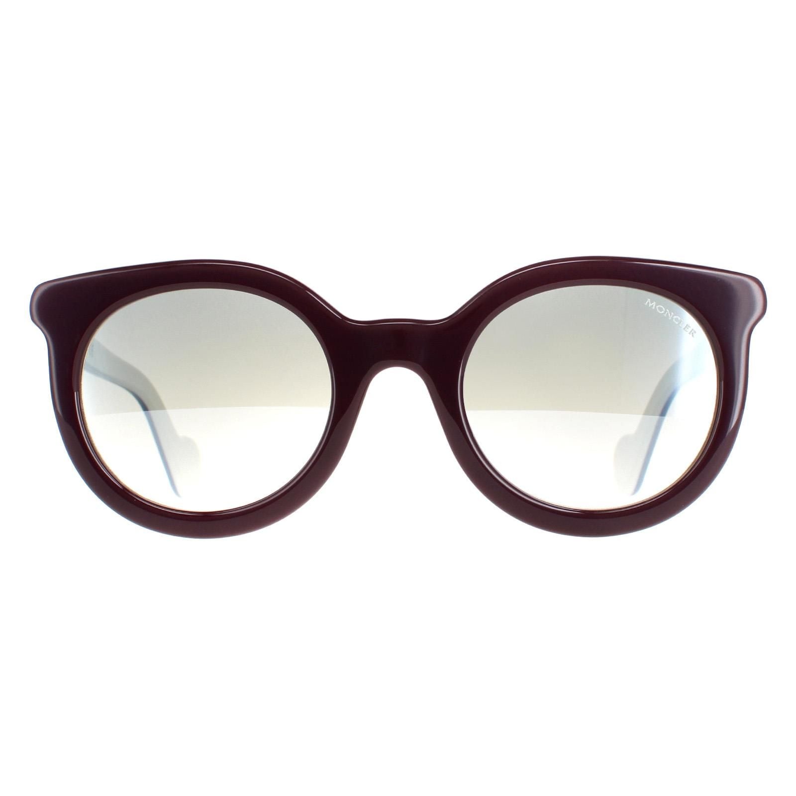 Moncler Round Bordeaux  Smoke Mirror ML0015 image 1