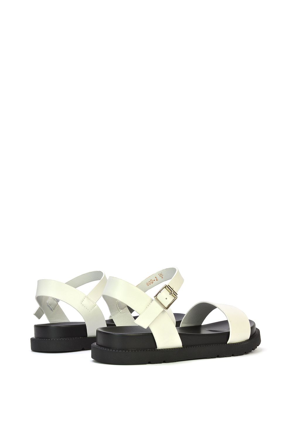 XY London 'Grace' Two Strap Open Toe Platform Sandal Shoes image 5