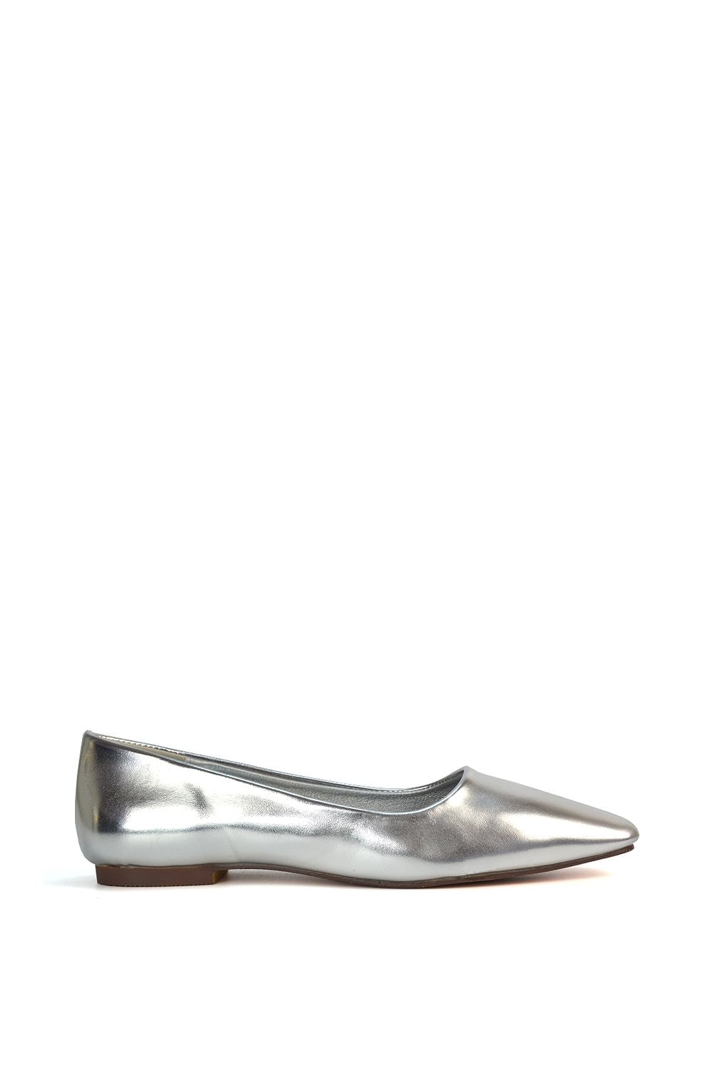 XY London 'Maci' Square Toe Slip On Flat Heel Ballerina Pumps image 1
