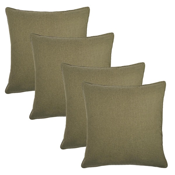OHS 4 Pack Woven Texture Cushion Covers Home Decor Set