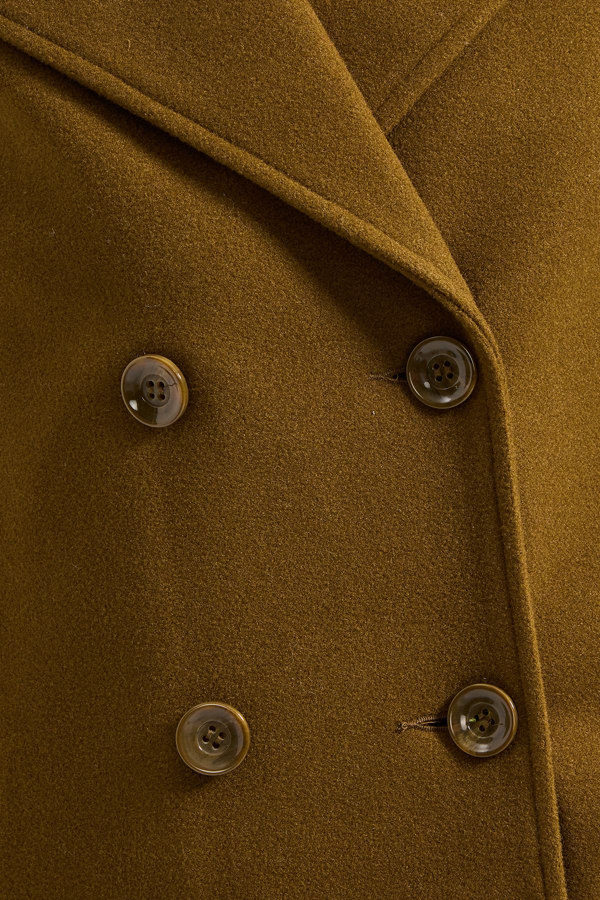 Dorothy Perkins Cuff Detail Wide Collared Short Coat Olive image 5