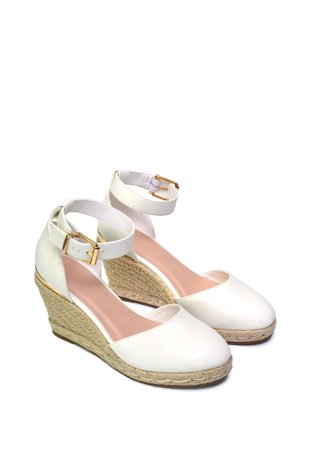 XY London 'Forest' Closed Toe Espadrille Wedge Heel Sandals image 5