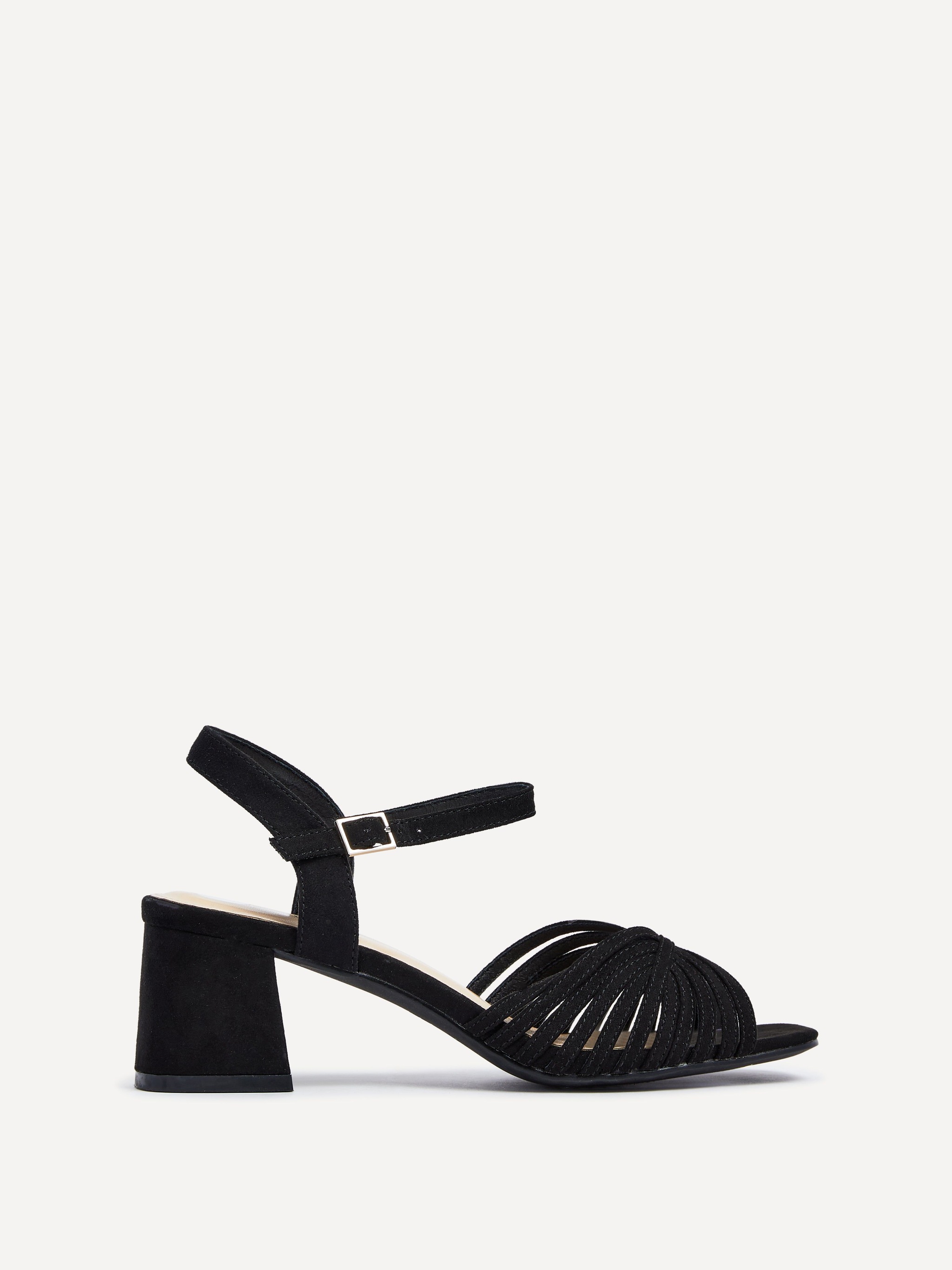 Linzi Ivy Black Suede Block Heel image 1