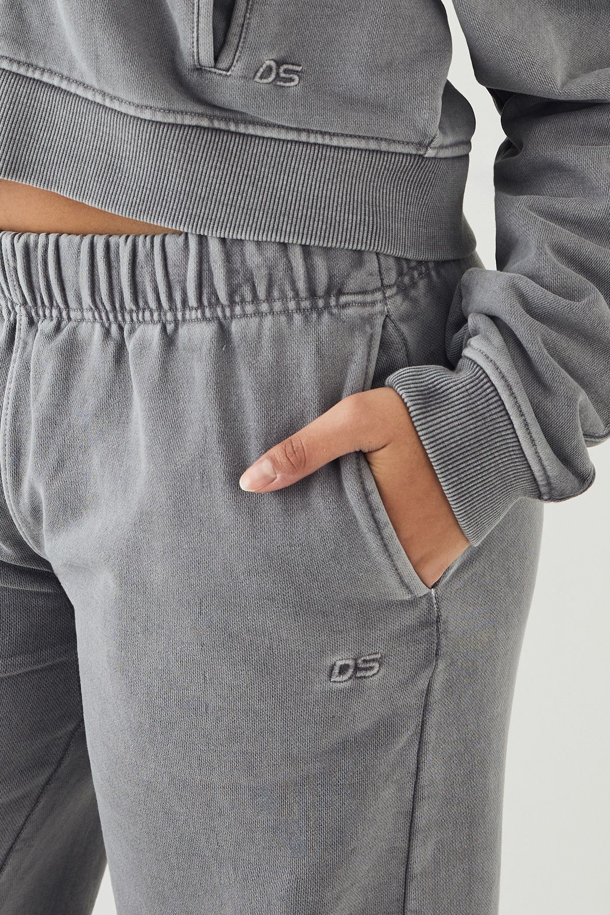 DSGN Studio DSGN Studio Premium Heavyweight Washed Cuffed Jogger Charcoal image 4