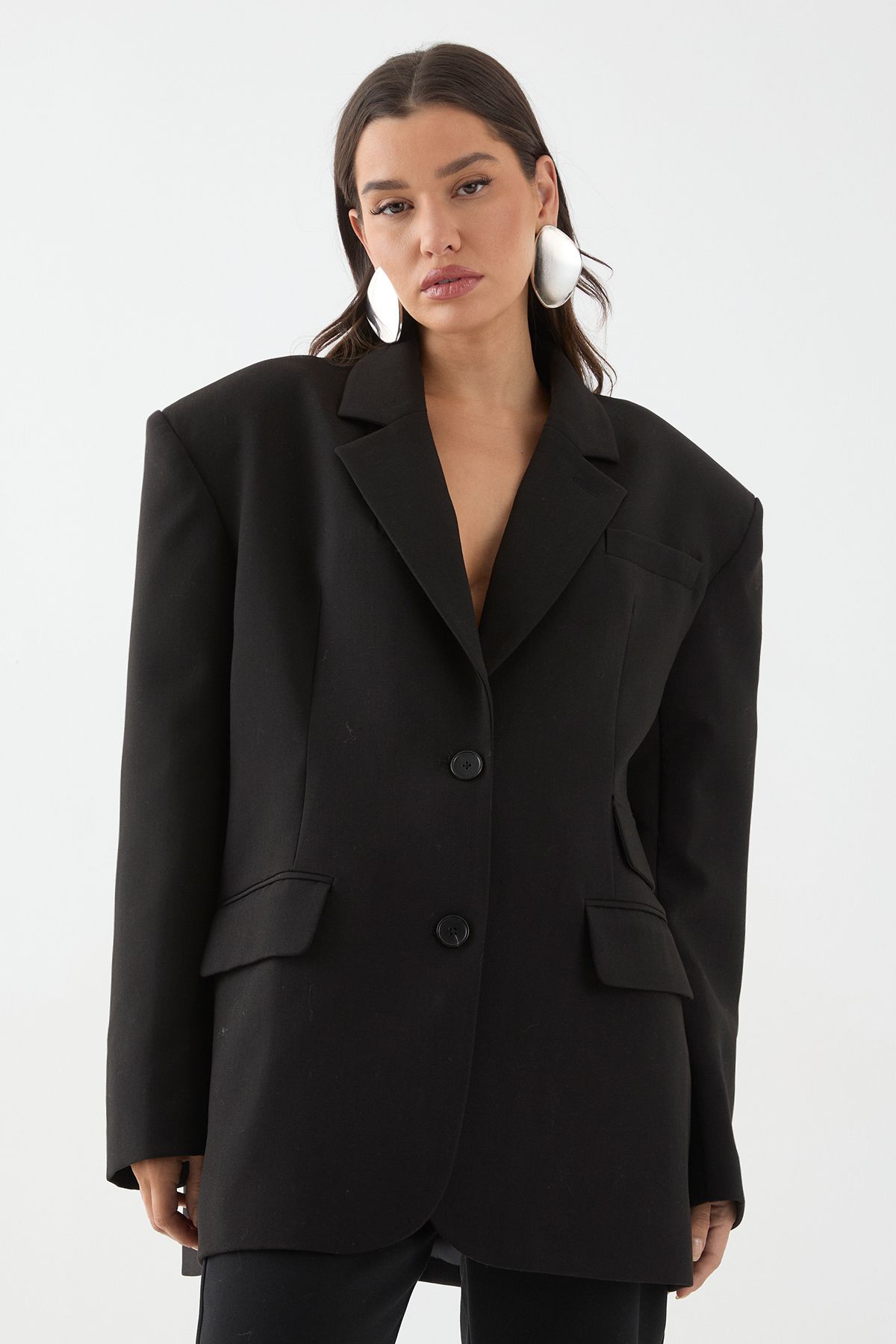 MissPap Premium Oversized Blazer Black image 2