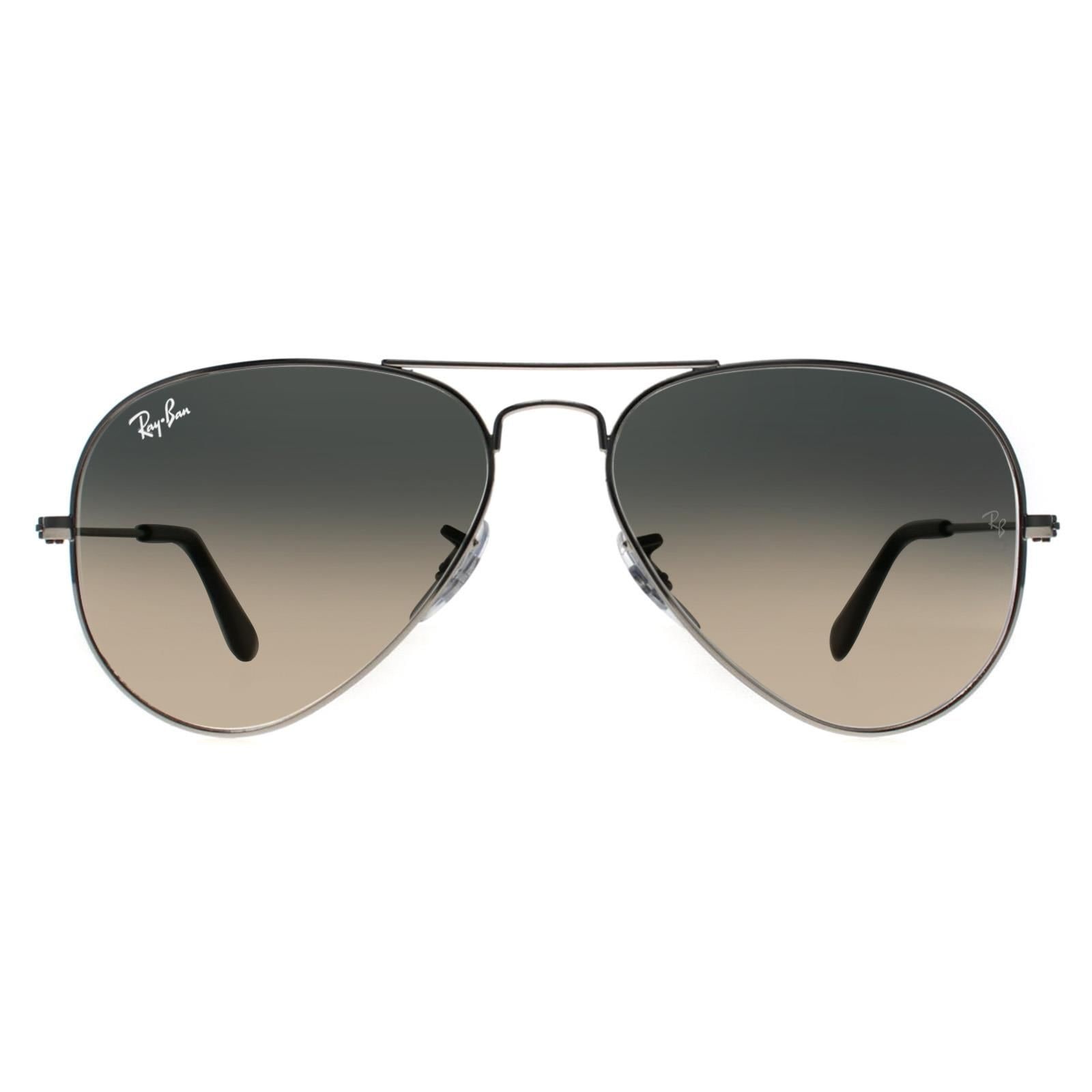 Ray-Ban Aviator Silver Grey Gradient Aviator 3025 Sunglasses image 1