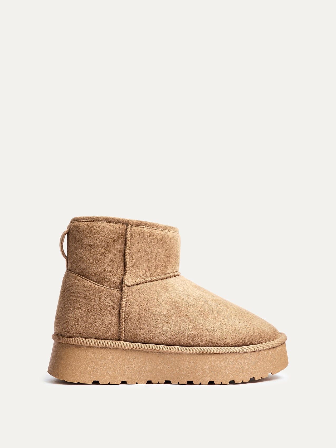 Linzi Cammie Chestnut Faux Suede Platform Ankle Boot image 1