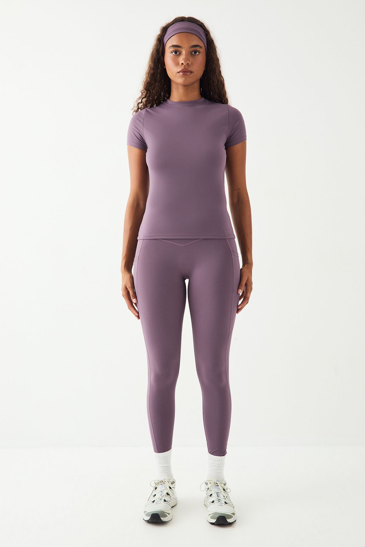 DSGN Studio DSGN Studio Ultra Sculpt Short Sleeve Top Grape image 5