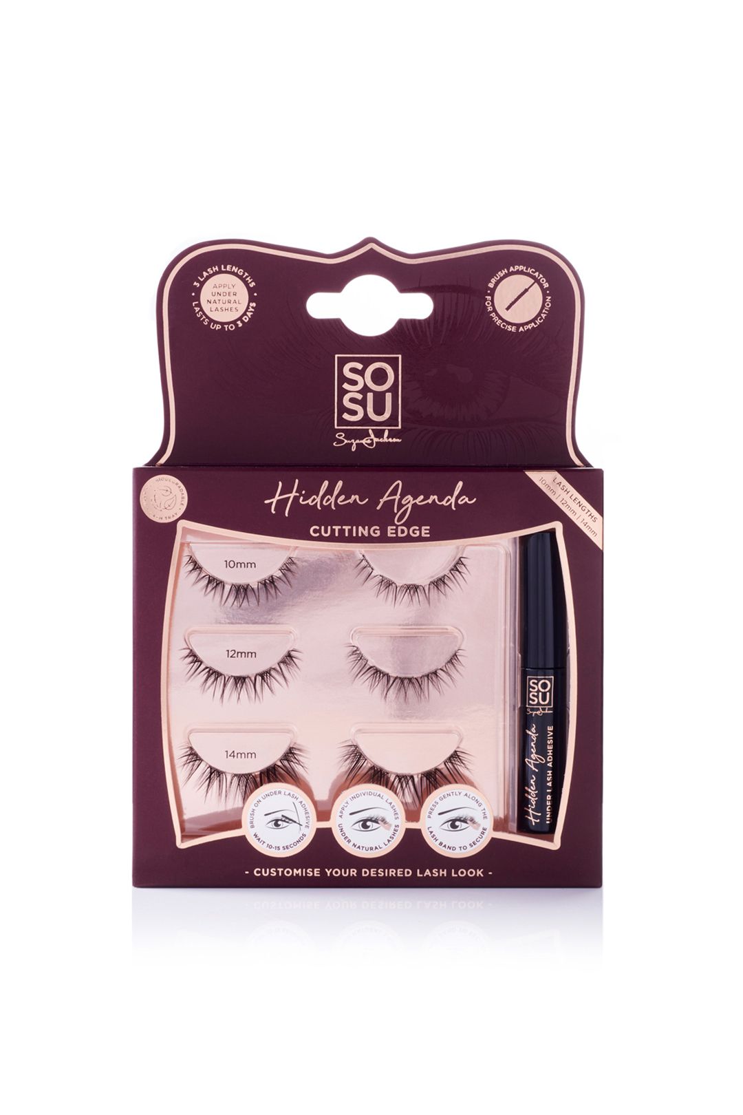 SOSU Cosmetics Hidden Agenda Lashes Cutting Edge Multi image 1
