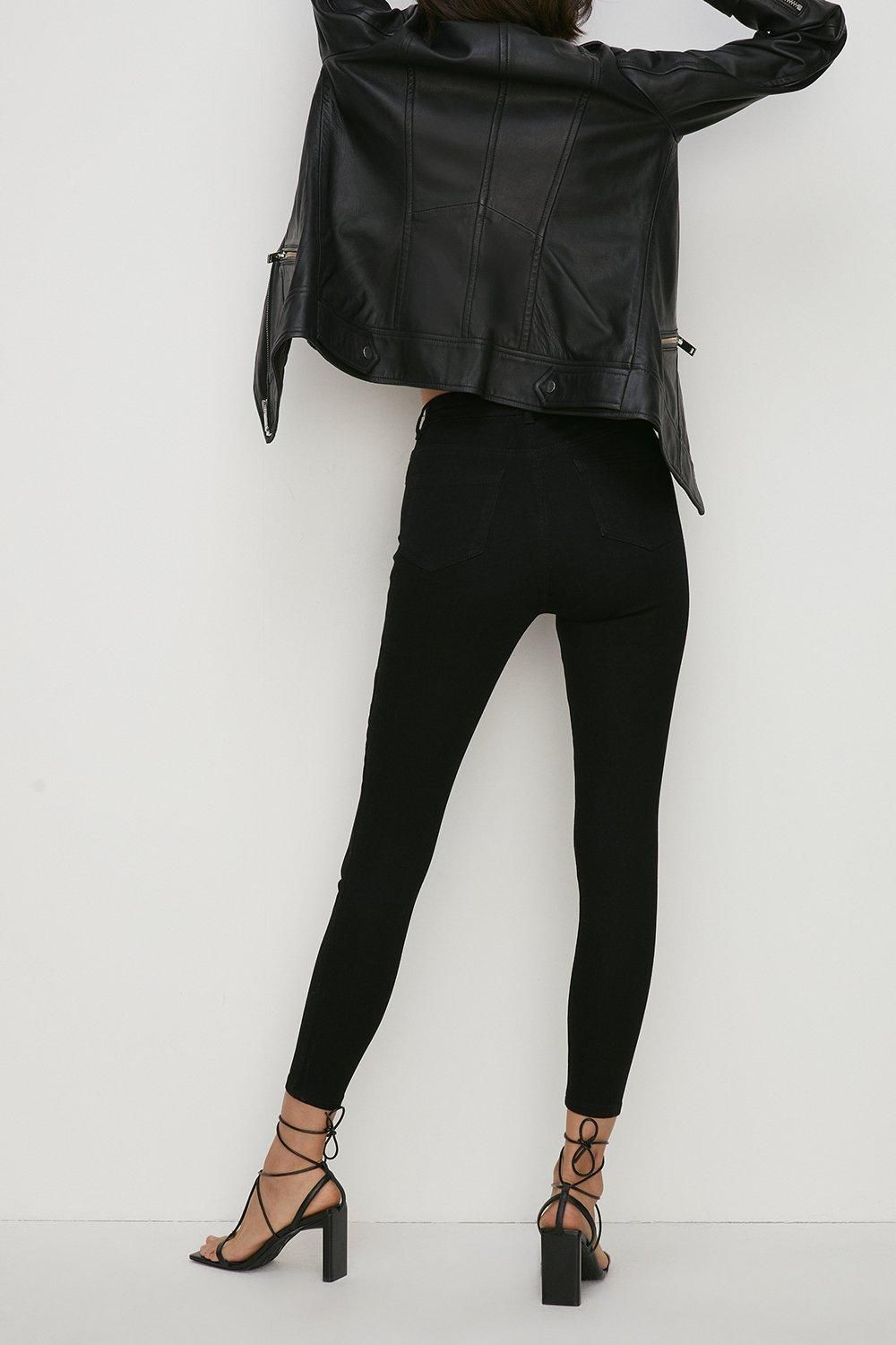 Oasis Short Lily High Rise Skinny Jean Black image 6