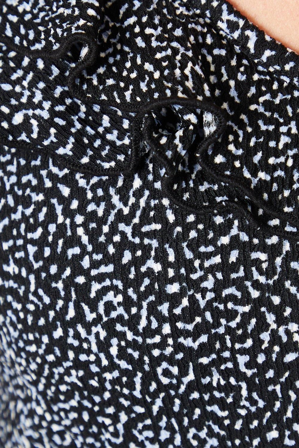 Dorothy Perkins Double Frill Neck Detail Top Mono image 5