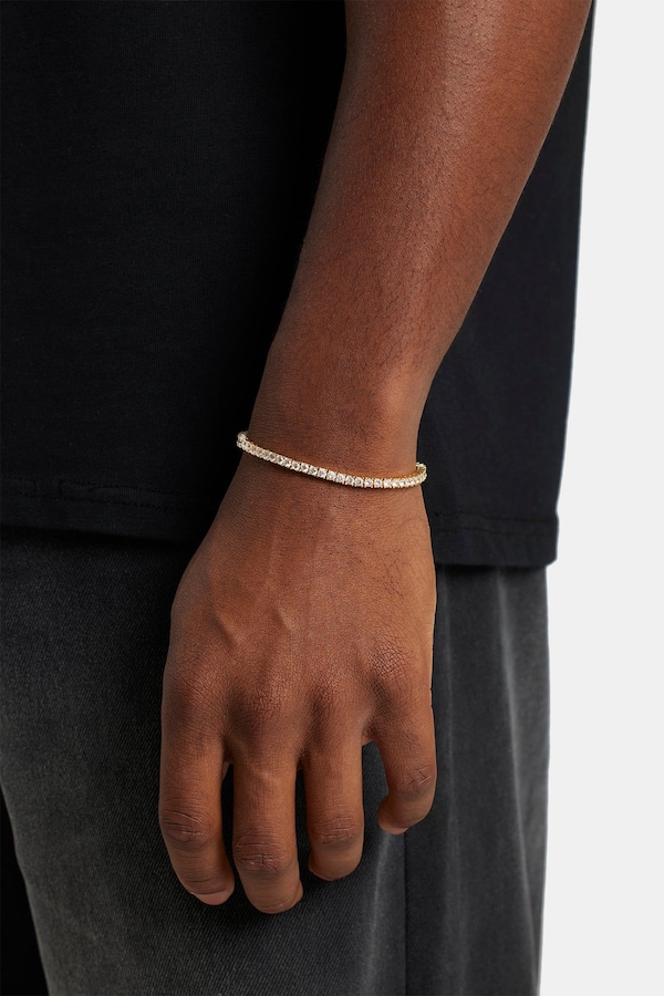 Cernucci 3mm Tennis Bracelet - Gold