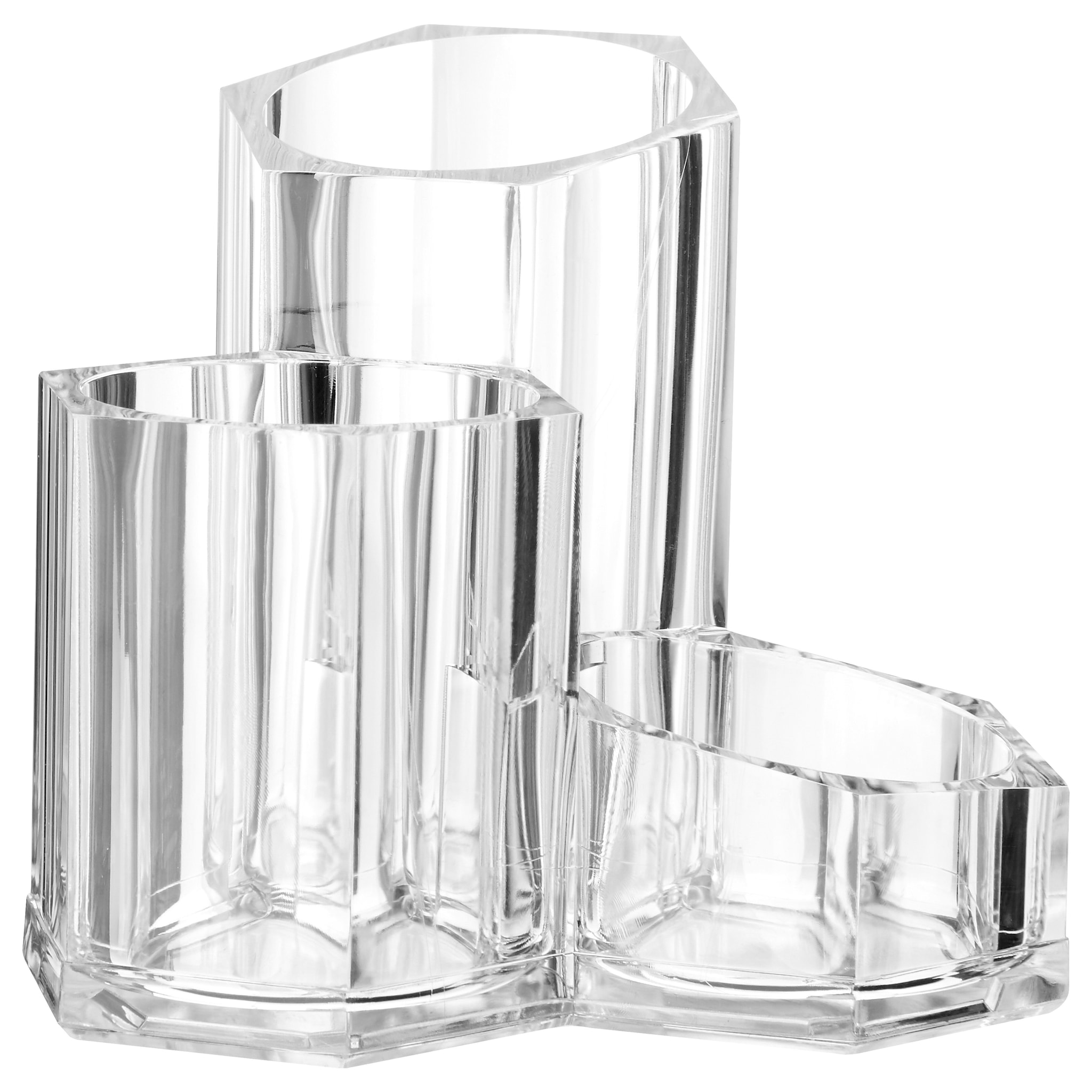 Orsina Clear 3 Compartment Cosmetics Organiser image 1