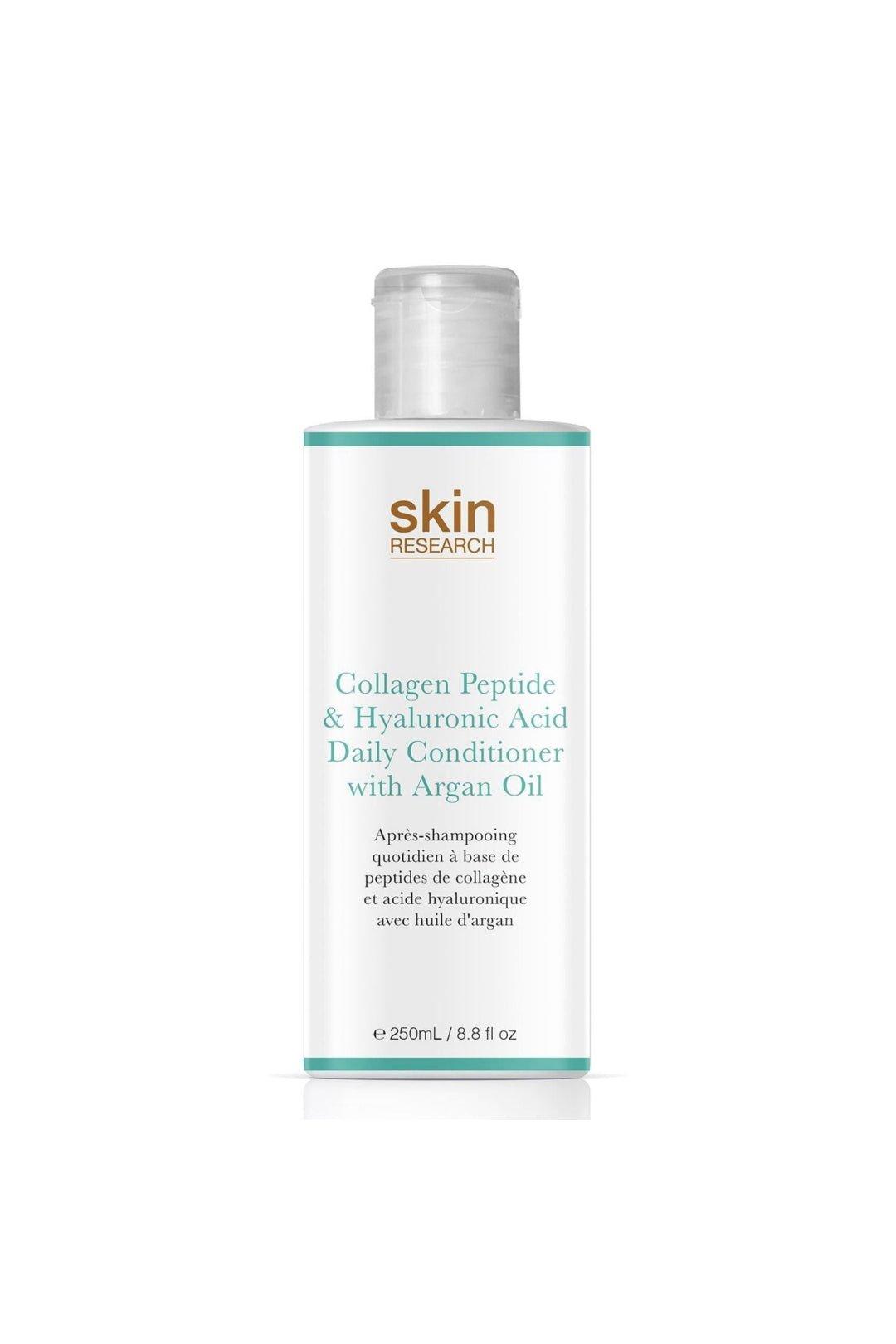 Skin Research Collagen Peptide & Hyaluronic Acid Daily Conditioner with Argan Oil 250ml Twin Value Savings Pack image 1