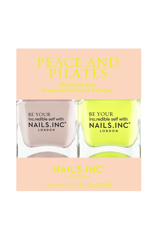 Nails Inc Peace and Pilates Nail Polish Duo Multi