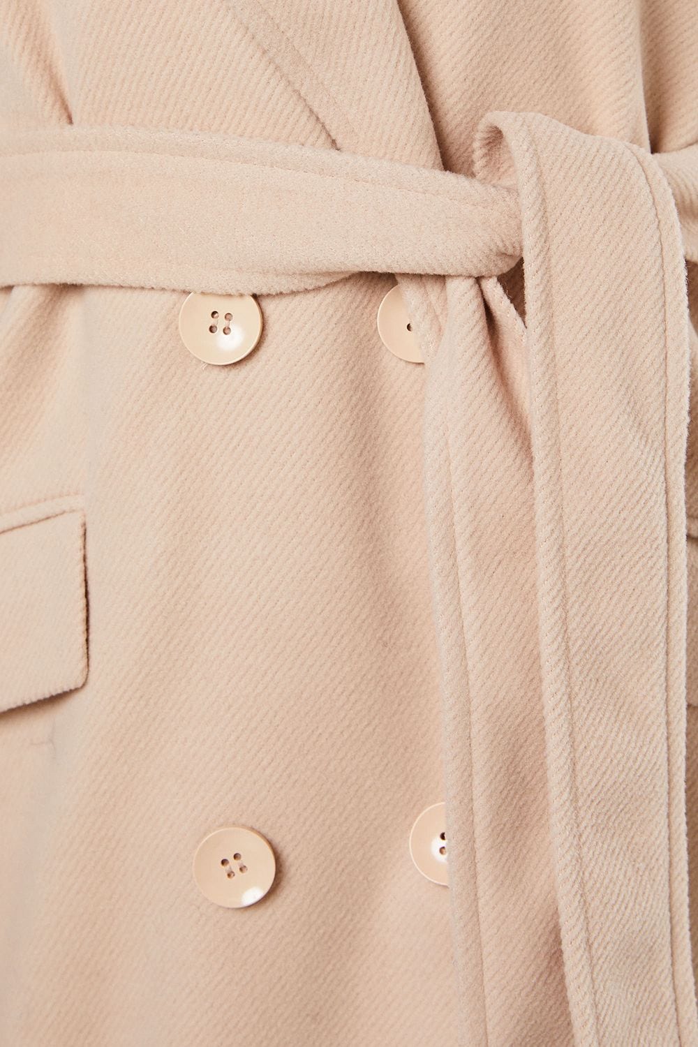 Dorothy Perkins Belted Midi Coat Mink image 5