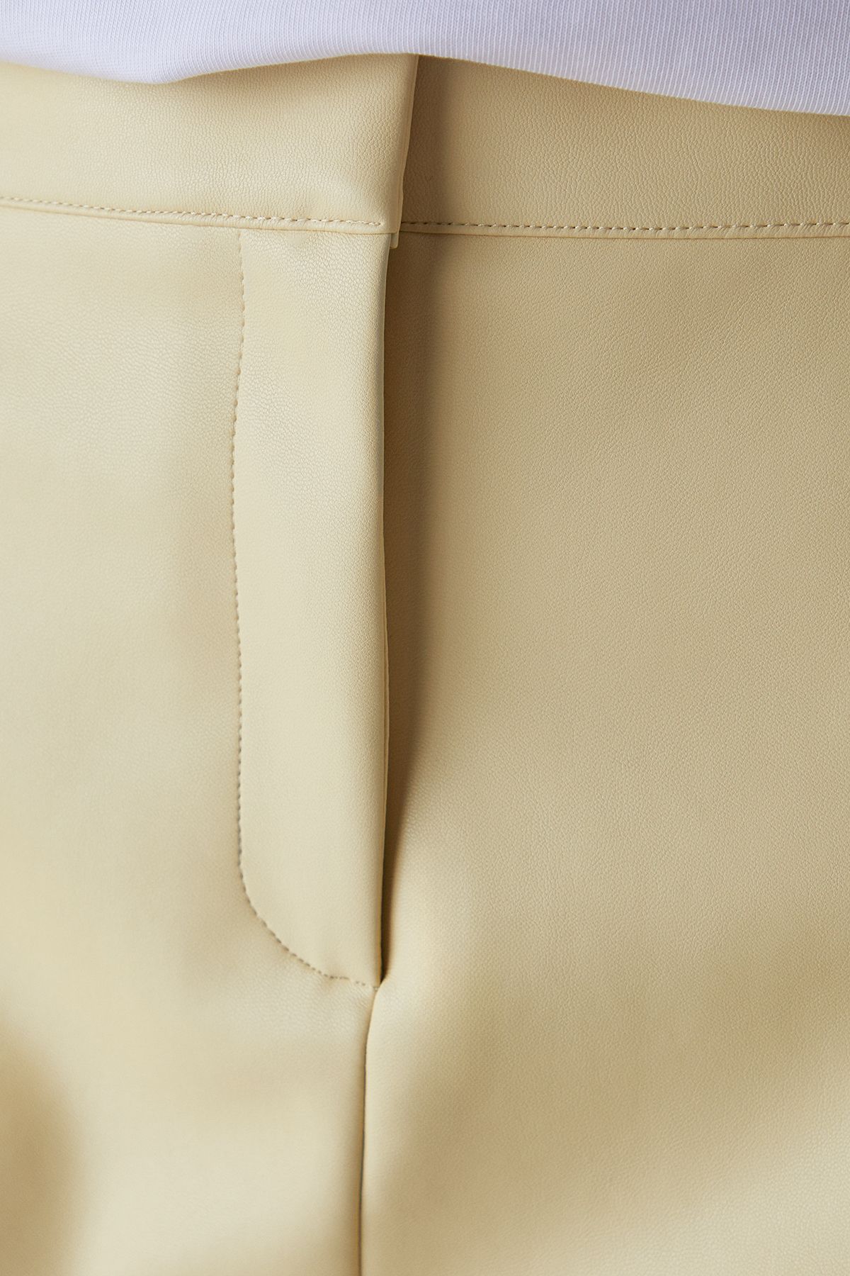 Warehouse PU Micro Mini Skirt Co Ord Butter image 5