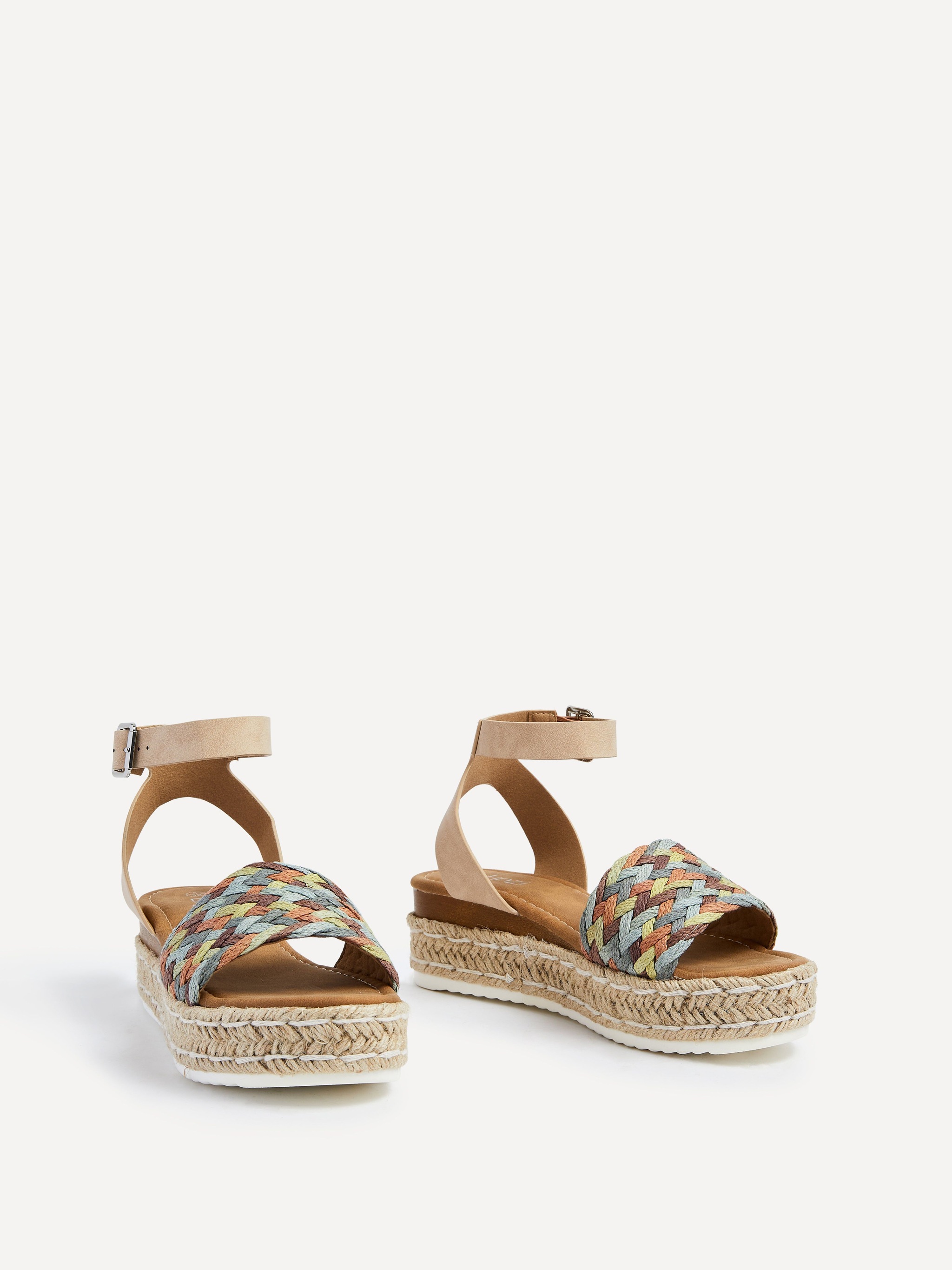 Linzi Raya Nude Faux Leather Flatform image 3