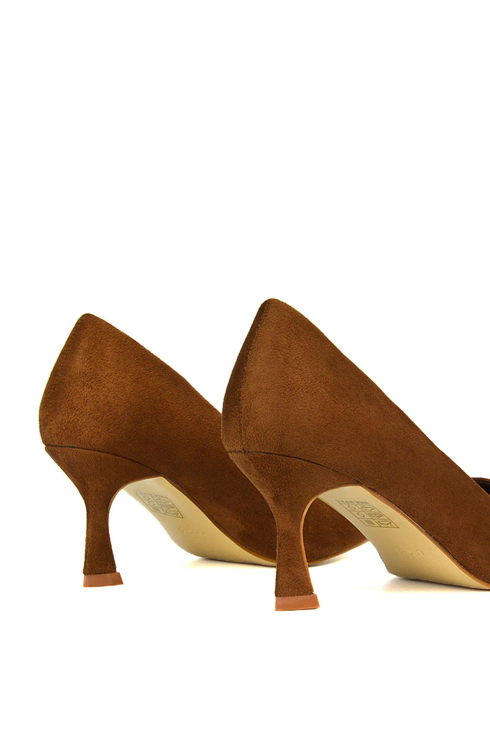 XY London 'Lisa' Slip On Pointed Toe Court Shoe Pumps With Stiletto Mid Heel image 6