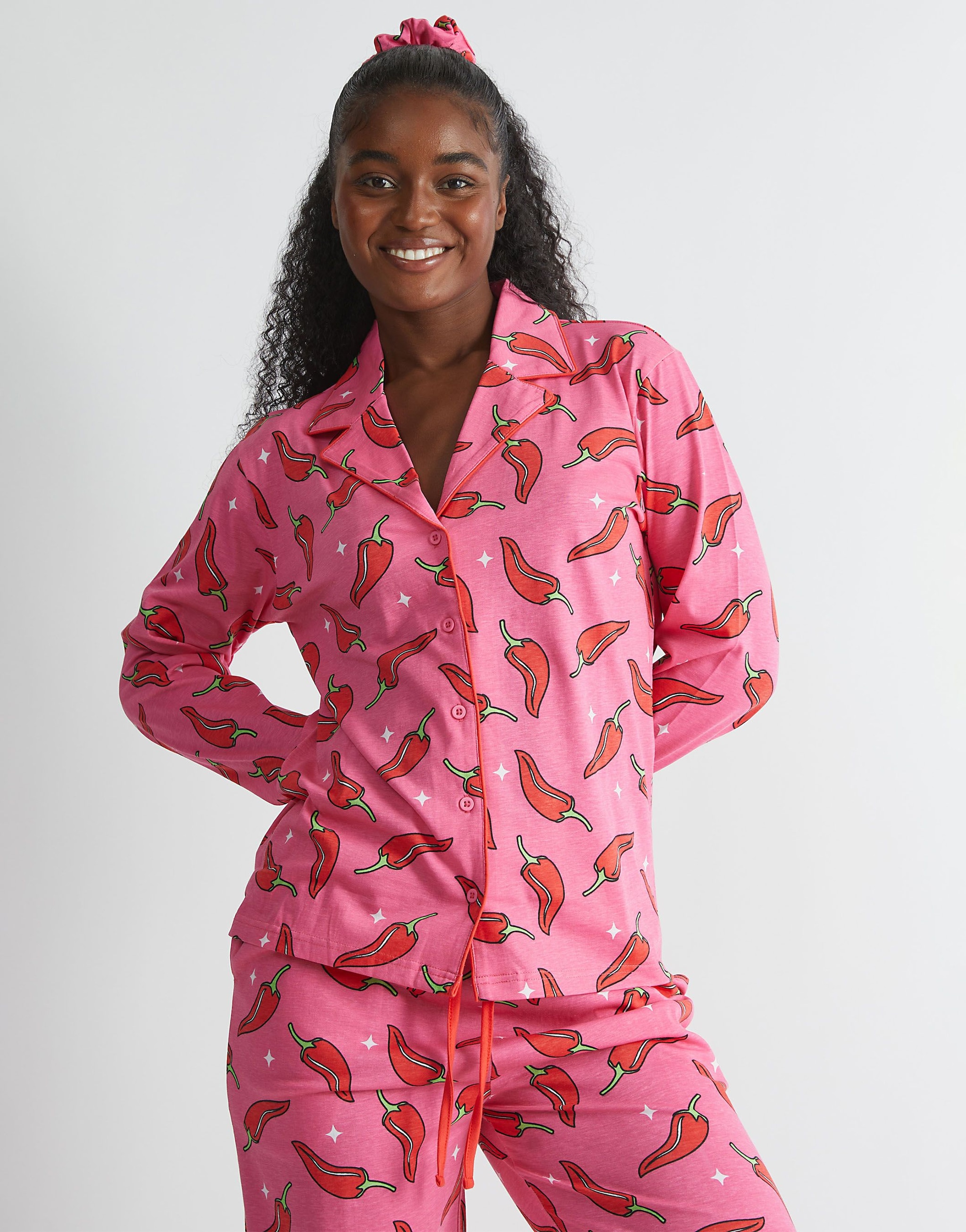SKINNYDIP Chilli Sparkle Pyjama Set in Pink image 1
