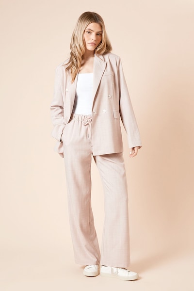 Dorothy Perkins Oversized Double Breasted Stripe Blazer Pink