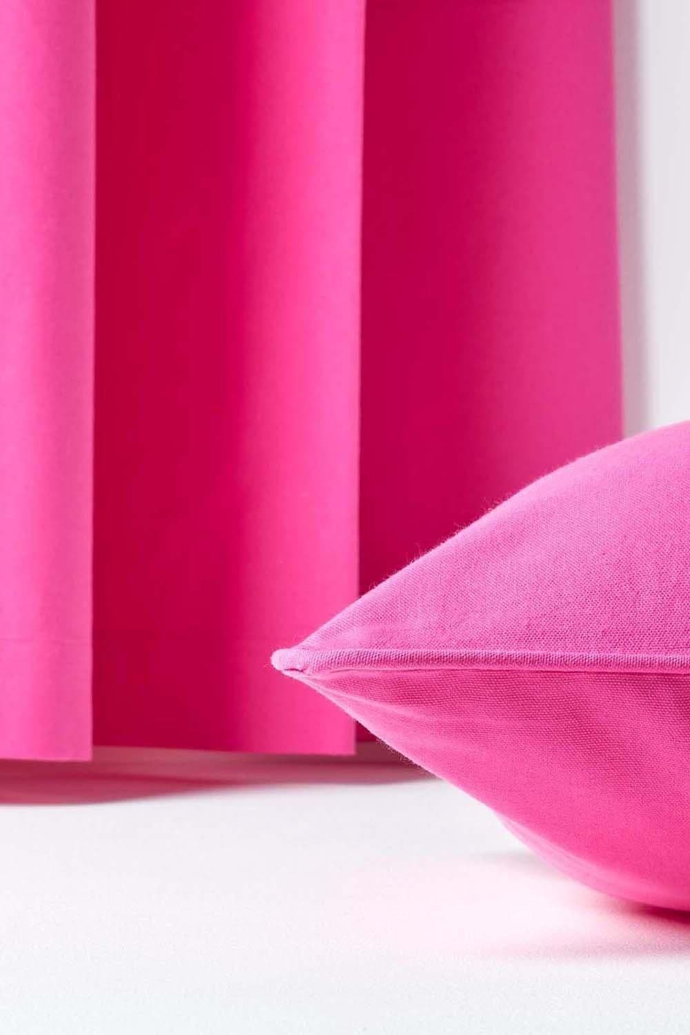 Homescapes Cotton Plain Cushion Cover image 5