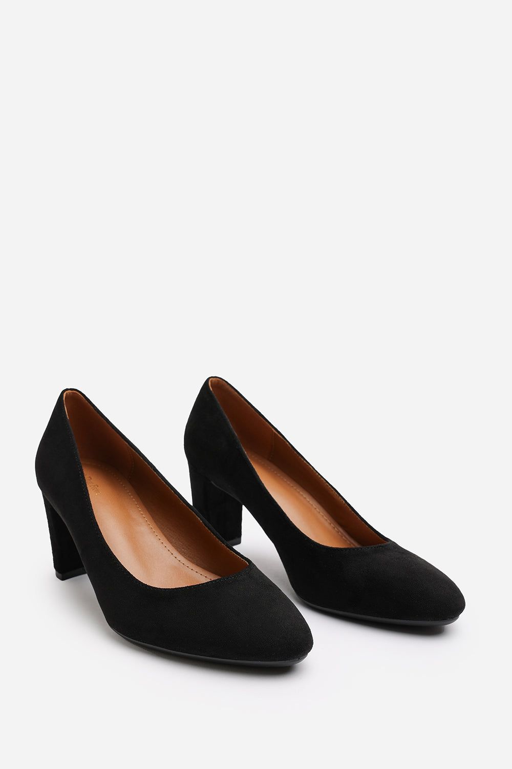 Where's That From 'Nolan' Suede Mid Block Heel Court Shoe With Rounded Toe image 4