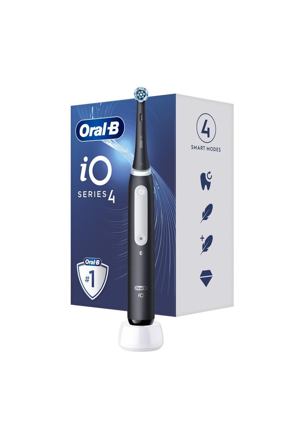 Oral B iO4 Black Electric Rechargeable Toothbrush Black image 4