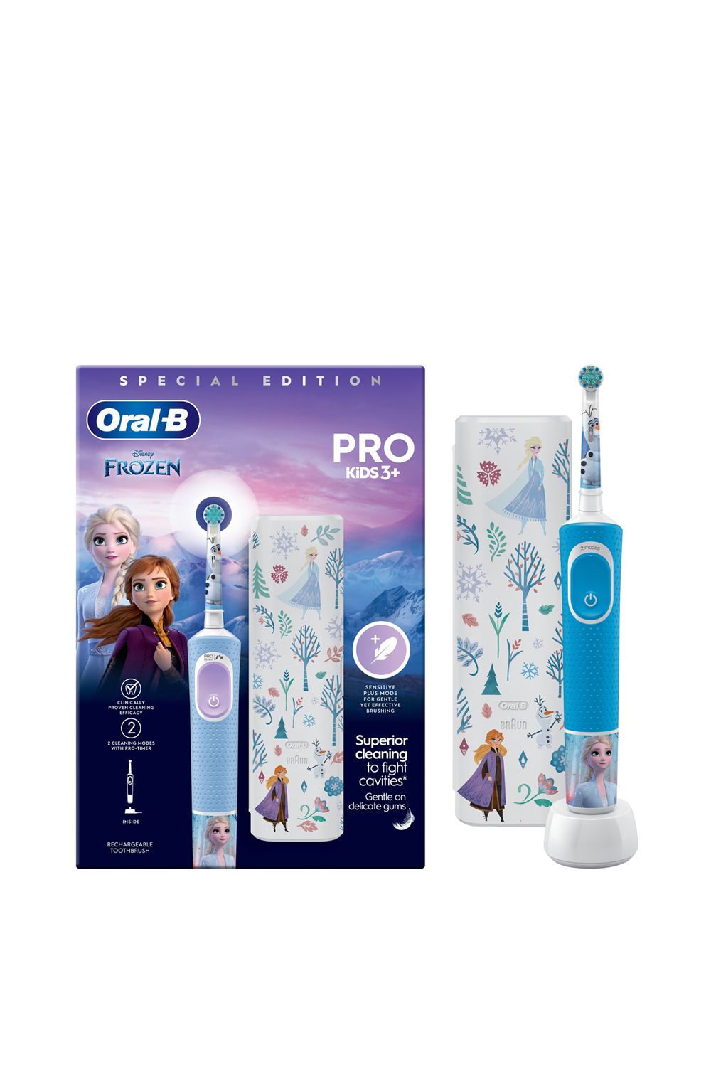 Oral B Kids Frozen Vitality Pro Toothbrush + Case Multi image 1