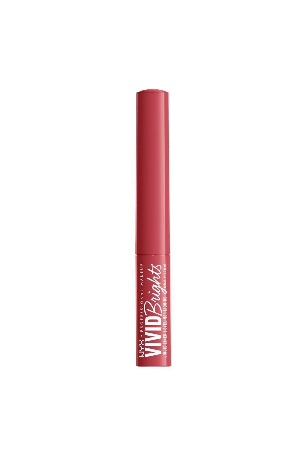 NYX Professional Makeup Vivid Brights Liquid Eyeliner On Red image 3