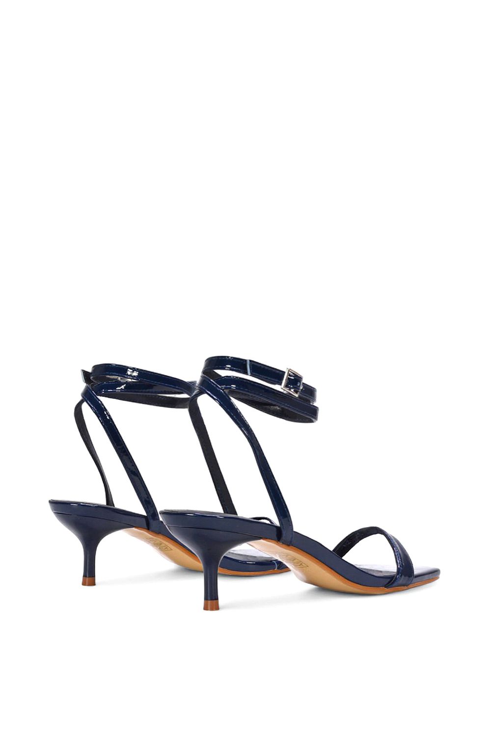XY London 'Nikita' Strappy Low Kitten Heel Sandal Shoes image 3