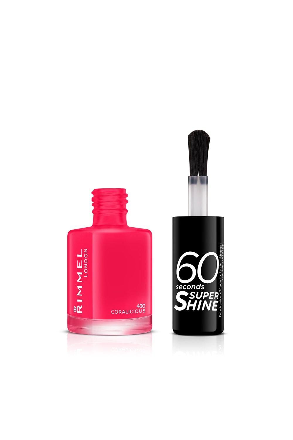 Rimmel London 60 Seconds Super Shine Nail Polish Coralicious image 3
