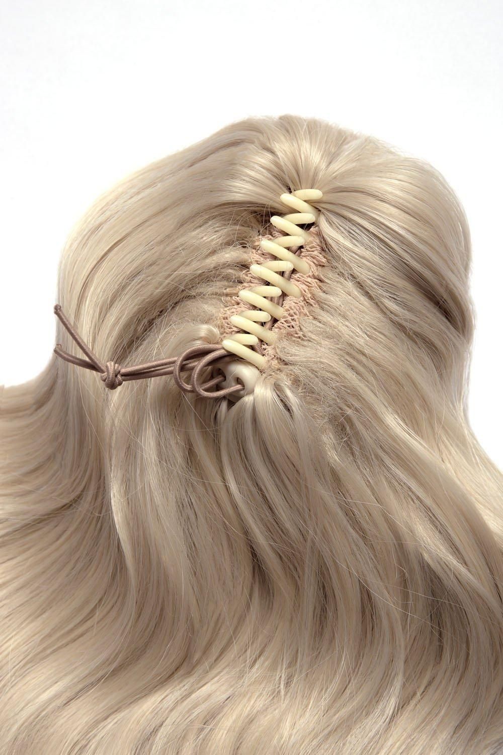 Lullabellz Brushed Out Wave 16inch Claw Clip Pony Light Blonde image 3