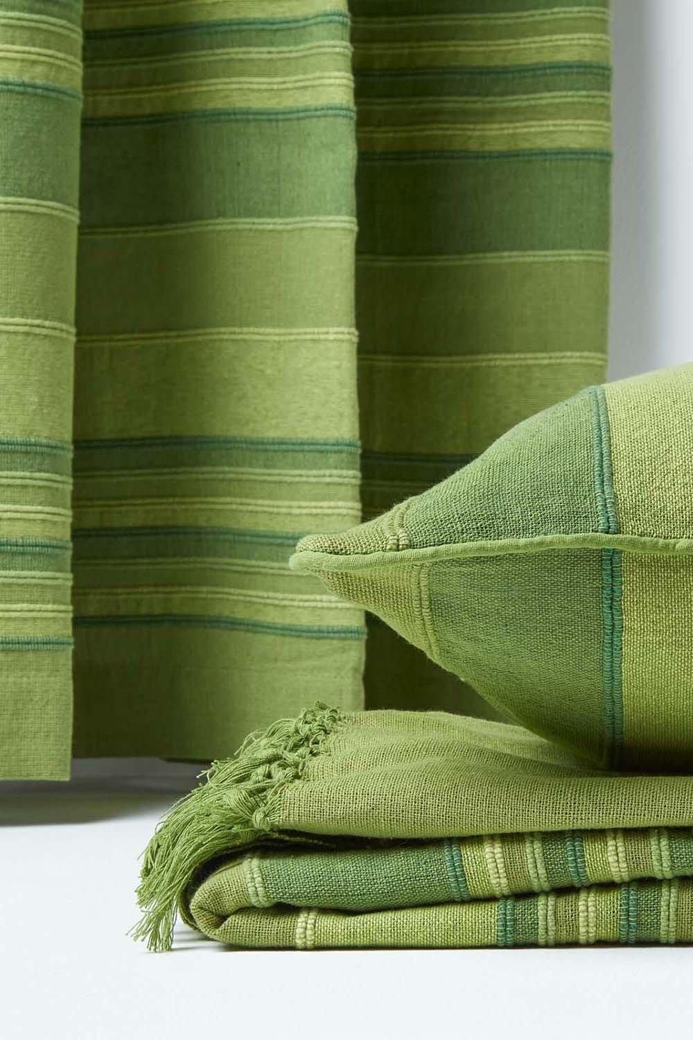 Homescapes Cotton Striped Morocco Cushion Cover image 5