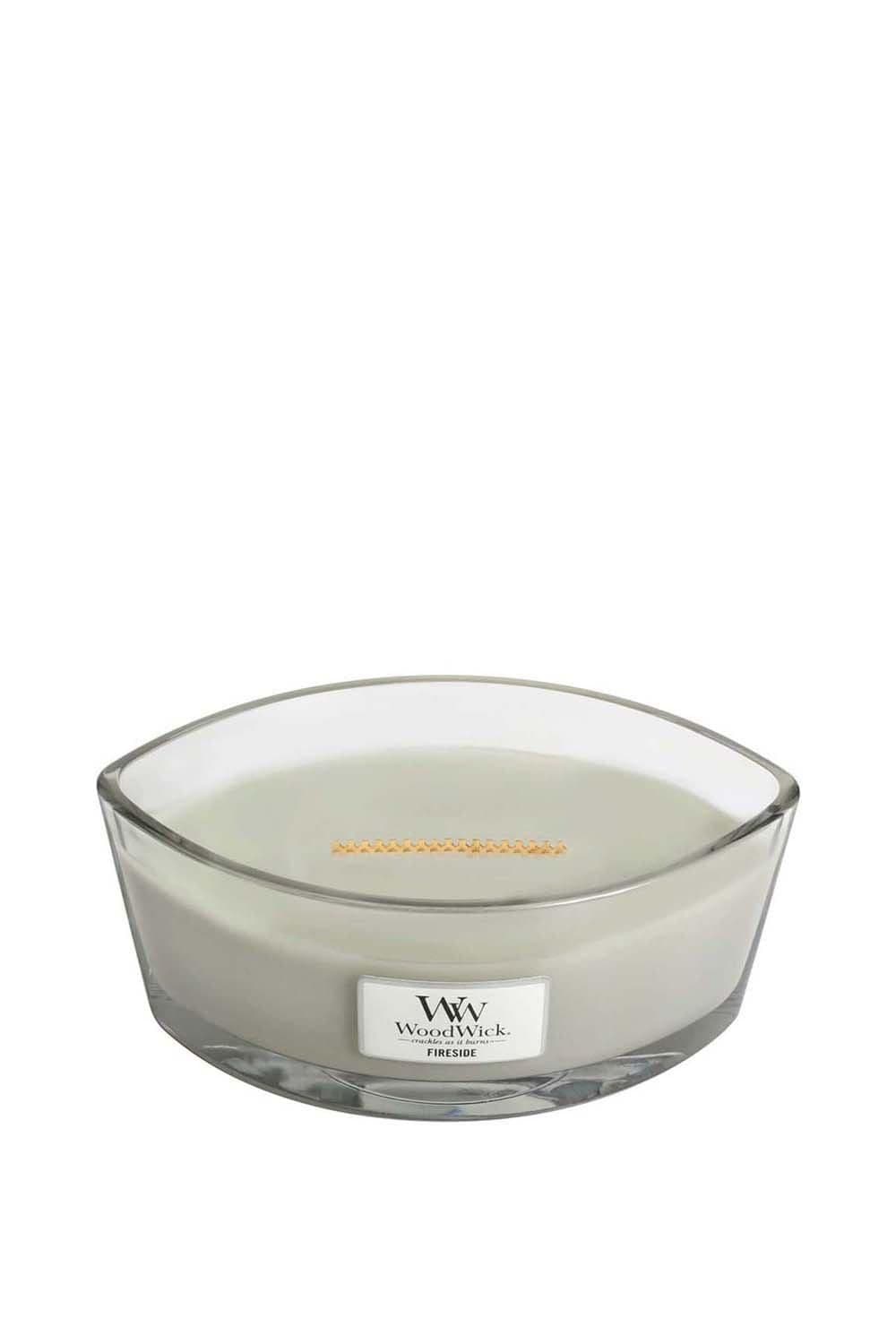 Woodwick Fireside Ellipse Candle Grey image 2