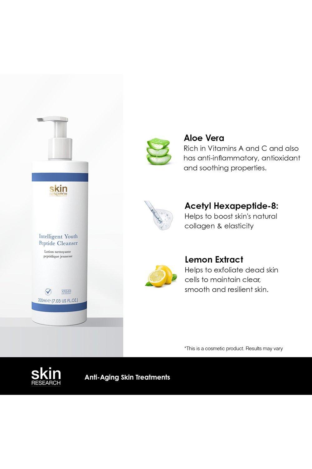 Skin Research Youth Peptide Cleanser 200ml image 4