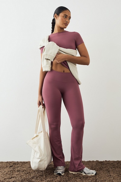 DSGN Studio DSGN Studio Highwaist Ultra Sculpt Yoga Flared Legging Rose