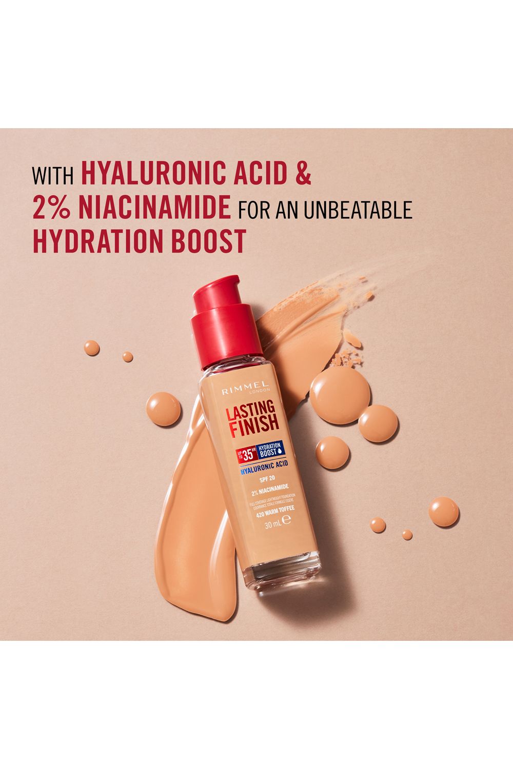 Rimmel London Lasting Finish 35 Hour Foundation 30ml 303 Honey image 5