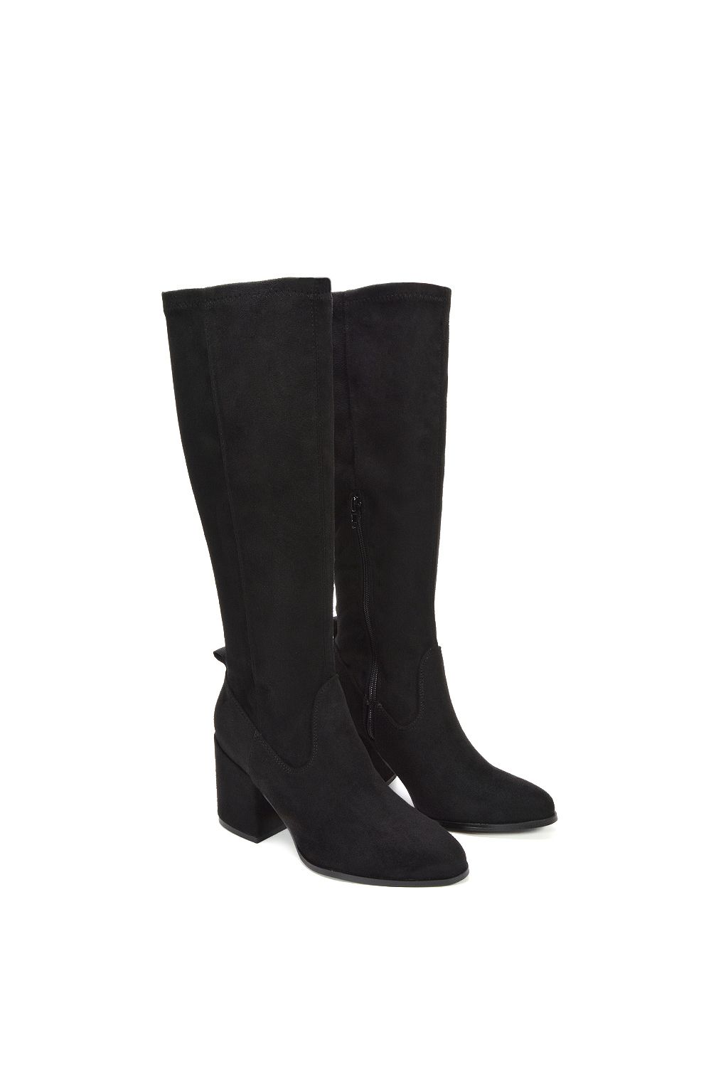XY London 'Tatum' Knee High Block Heeled Boots image 6