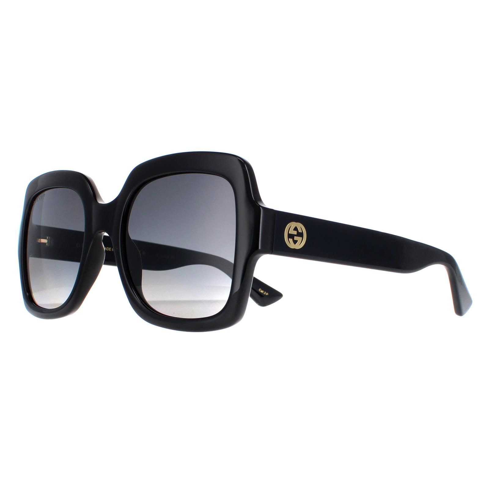 Gucci Square Black Grey Gradient Polarized GG1337S image 2