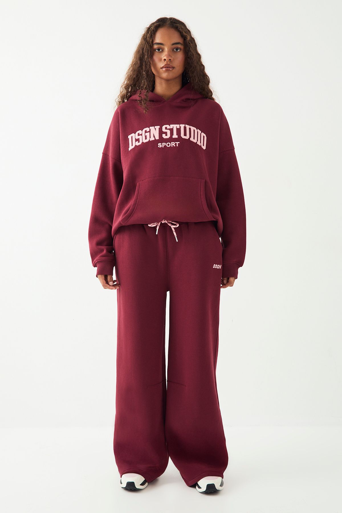 DSGN Studio DSGN Studio Sport Oversized Hoodie Burgundy image 5